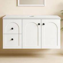 Stevie 900mm Wall Hung Single Vanity with Stone Countertop